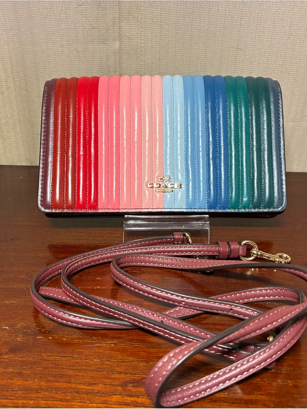 Coach Ana Foldover Quilted Leather Crossbody